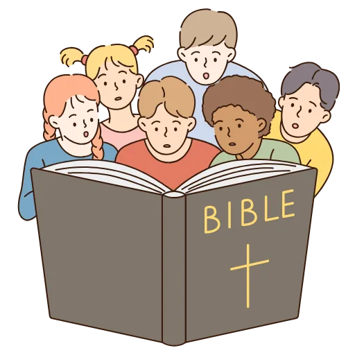 Icon of people reading the Bible together