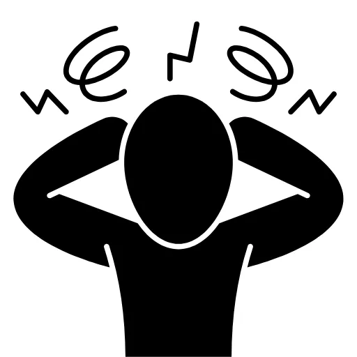 Icon of a person with racing thoughts