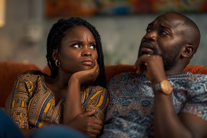 Couple in silence showing how communication affects culture and marriage anxiety